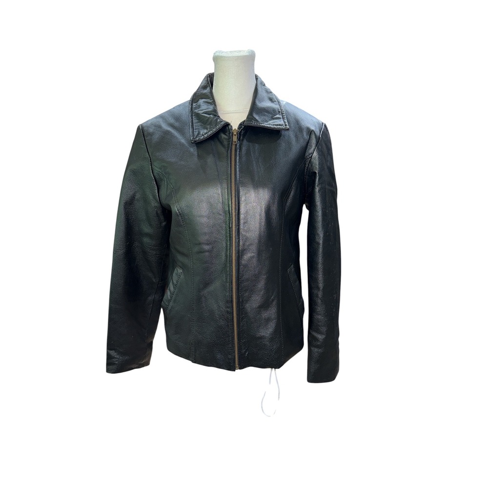 Vance Leather Collection Black Lady Rider Embroidered Motorcycle Jacket XS